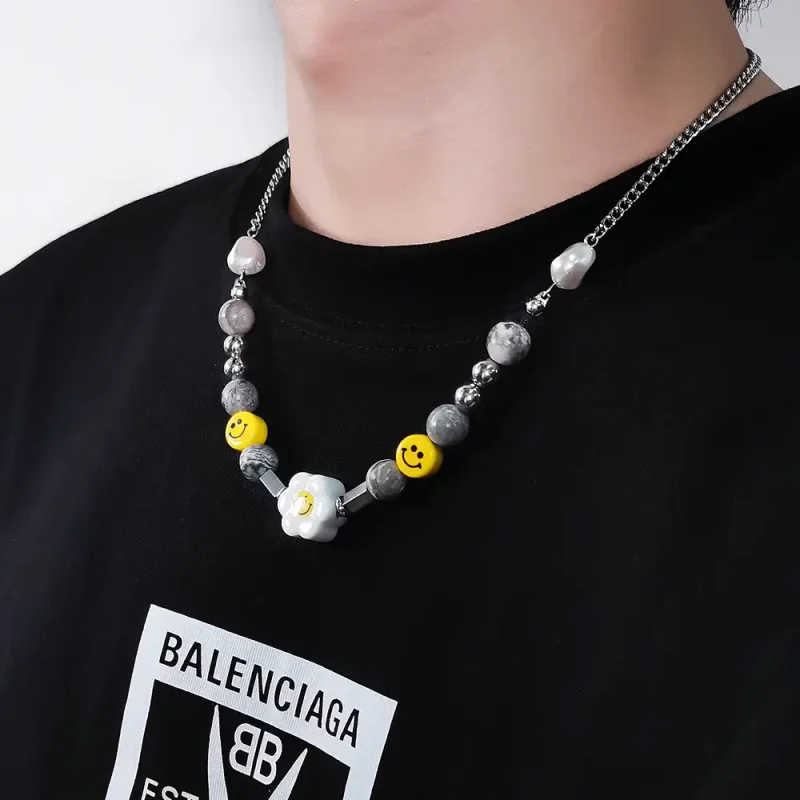 DÂY CHUYỀN DARIUS FLOWER SMILE STAINLESS STEEL