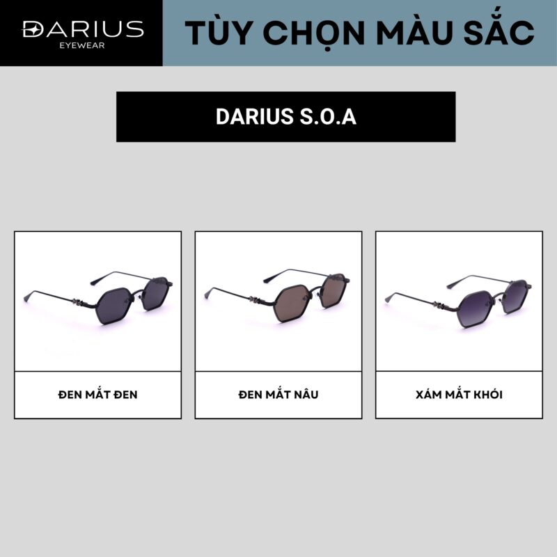 KÍNH THỜI TRANG UNISEX DARIUS S.O.A
