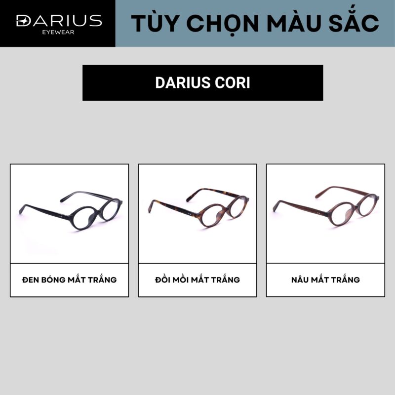 GỌNG KÍNH CẬN NỮ OVAL DARIUS CORI